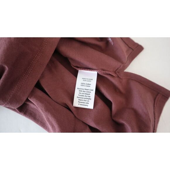ATM Anthony Thomas Melillo AM4319 GAB Men's Sz Medium Maroon L/S Polo Shirt $115 - Picture 7 of 9